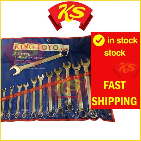 King Toyo Combination Wrench Set Pcs Mm Ks Tools Depot