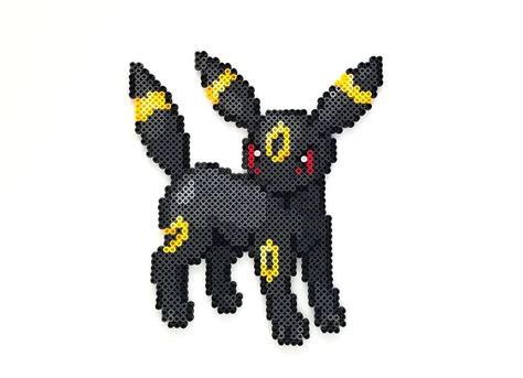 Umbreon Pokemon Perler Bead Sprite Etsy Perler Bead Designs Easy