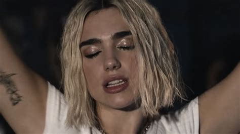 Dua Lipa Blonde Dancer Steals The Night In Silk Citys Sweaty Electricity Video Dua Lipa Blonde