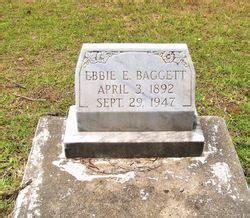 Ebbie Edward Baggett 1892 1947 Memorial Find A Grave