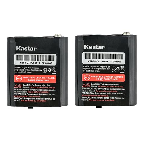 Kastar Pack Battery Compatible With Motorola Walkie Talkies Two