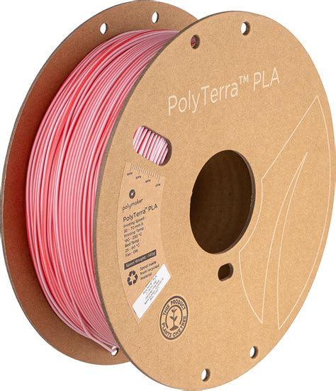 Polymaker Filamento Pla Mate De Doble Color De Mm Rosa Rojo