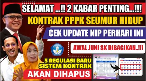 SELAMAT UPDATE NIP PPPK PERHARI INI ALHAMDULILAH KONTRAK PPPK