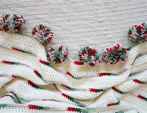 Easy Crochet Christmas Blanket Pattern Mallooknits