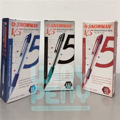 Jual Snowman Ballpoint V Pulpen Cetek Snowman V Shopee Indonesia