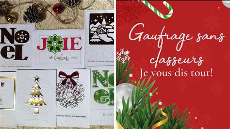 Gaufrage SANS Classeurs Je Vous Dis TOUT Carterie Et Scrapbooking