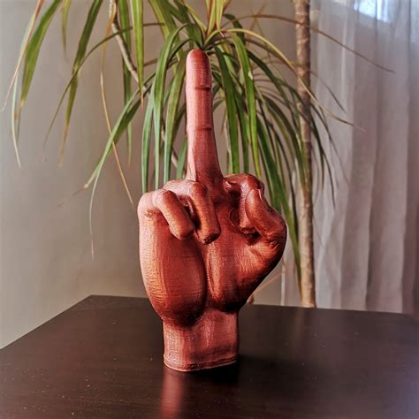 Middle Finger Hand Fuck You Off Sign Hand Sculpture Etsy