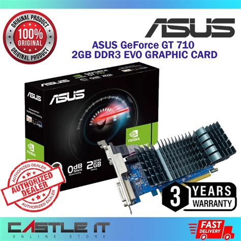 Asus Gt Gb Ddr Evo Low Profile Lp Graphic Card Gpu Nvidia Geforce