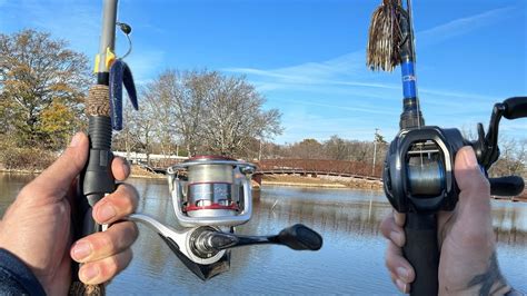 Bank Fishing In Tennessee At A NEW Lake Late Fall Bass Fishing