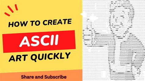 How To Create Ascii Art In Easy Way How To Turn Any Image Into Text