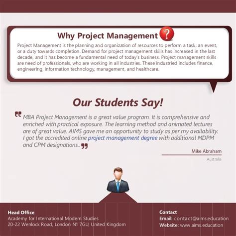 Mba project management_online