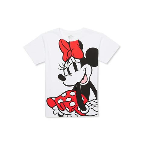 Disney Girls Minnie Mouse Crew Neck Short Sleeve Graphic T Shirt Size 4 16