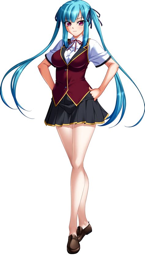 The Big Imageboard Tbib 1girl Bishop Company Blue Hair Breasts