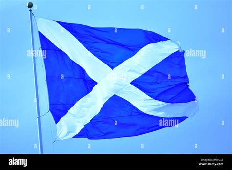 St. Andrew's cross flag Stock Photo - Alamy