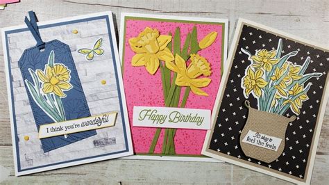 Daffodil Daydream Stampin Up YouTube Stampin Up Project Floral