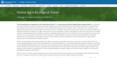 Global Agro Ecological Zones ECHOcommunity Org