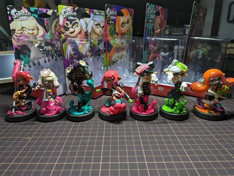 初期化済 スプラトゥーン Amibo 9体 アミーボ ジオラマキット シオカライブ モズク農園 背景 アオリ ホタル 9，605円 Gh