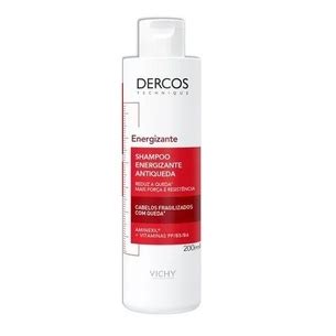 Shampoo Antiqueda Dercos Vichy Energizante Cabelo Mais Forte 200ml