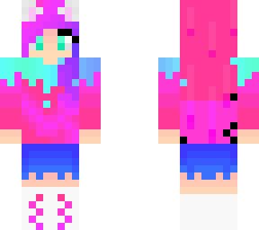 Pink Cat Girl | Minecraft Skins