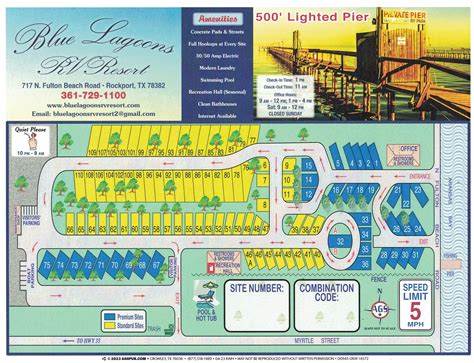 Park Map - Blue Lagoons RV Resort