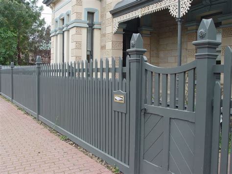 18 Best Grey Picket Fence Images On Pinterest Picket Fences Garden