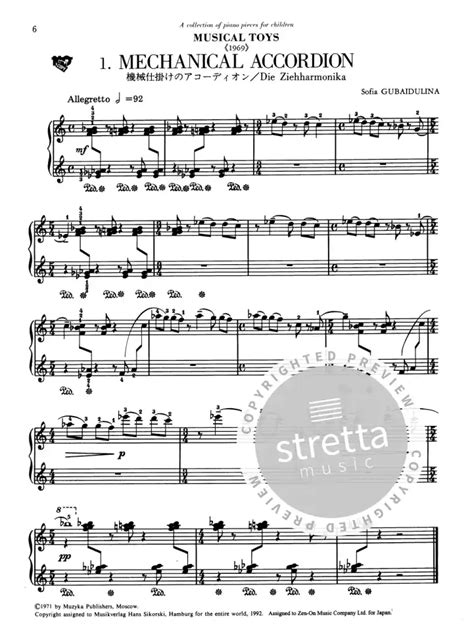 Musikalisches Spielzeug Von Sofia Gubaidulina Im Stretta Noten Shop