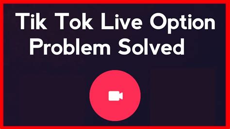 Tik Tok Live Option Not Showing Problem Solved How To Fix Tik Tok