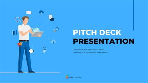 Blue Business Illustration Pitch Deck Business Powerpoint Templates