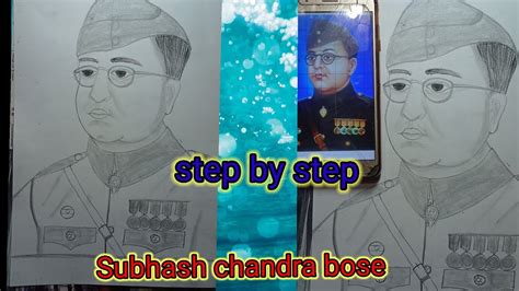 Subhash Chandra Bose Easy Drawing Step By Steps How To Draw Subhash