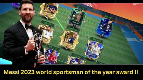 LIONEL MESSI WORLD BEST SPORTS PLAYER AWARD 2023 TOTS COMING SOON