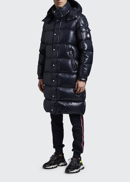 Moncler Mens Hanoverian Long Laque Puffer Coat Bergdorf Goodman