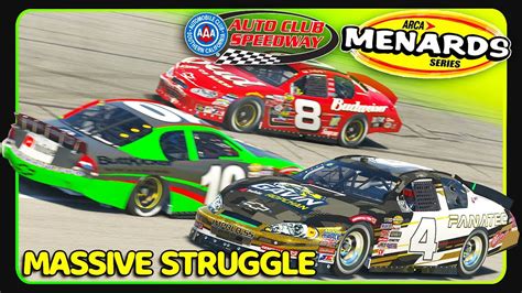 ARCA Menards Auto Club Speedway IRacing Oval YouTube