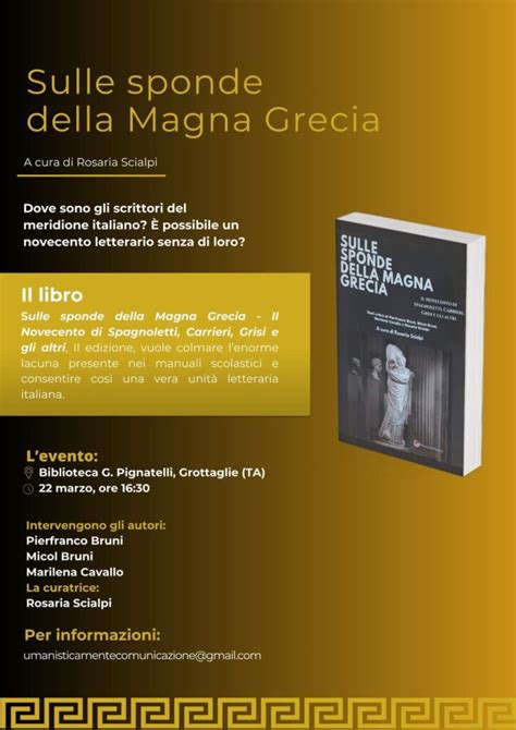 Sulle Sponde Della Magna Grecia Presentazione A Grottaglie Del Saggio