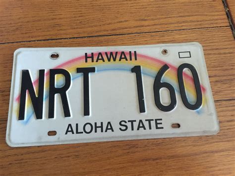Hawaii Novelty License Plate