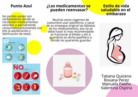 Folleto Mamitas Gestantes Estilo De Vida Saludable En El Embarazo