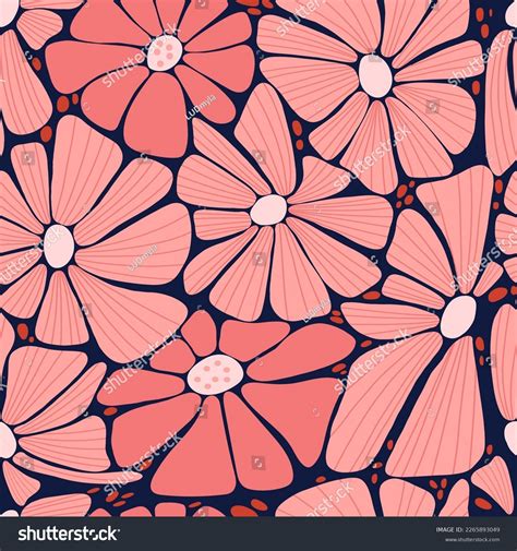 Retro Floral Seamless Over 1622570 Royalty Free Licensable Stock Vectors And Vector Art