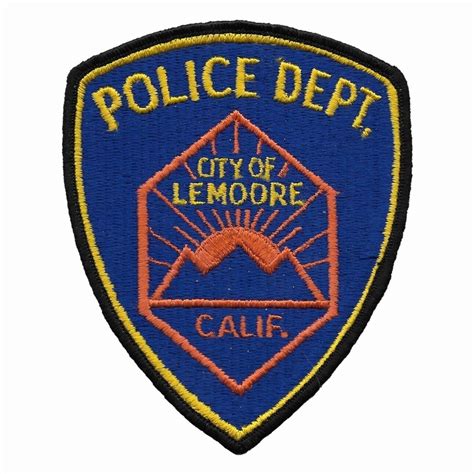 Lemoore Kings County California Police Department Patch Ebay