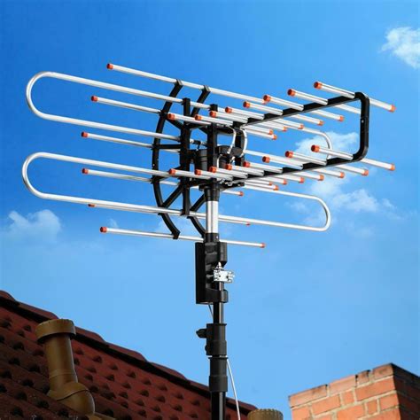 Premium Amplified Outdoor Antenna Digital Long Range Outside Television ...