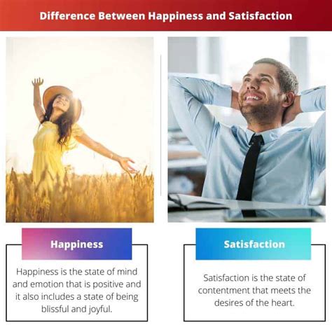 Felicidad Vs Satisfacci N Diferencia Y Comparaci N