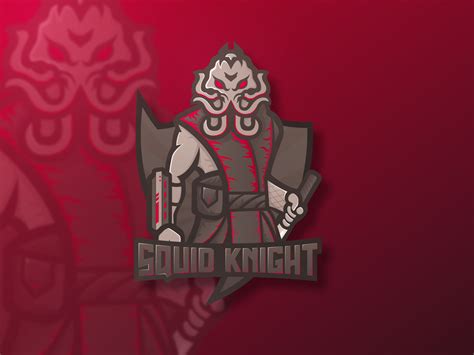 Squid Knight Mascot Logo By Md Taslim Uddin Sakib On Dribbble