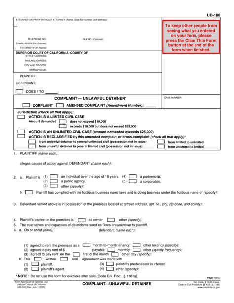 Form Ud 100 Fill Out Sign Online And Download Fillable Pdf California Templateroller