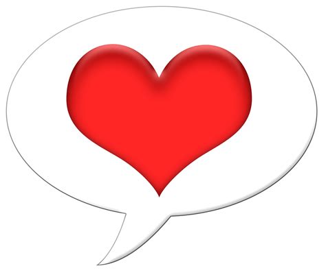 Heart In Speech Bubble Clip Art Clip Art Library