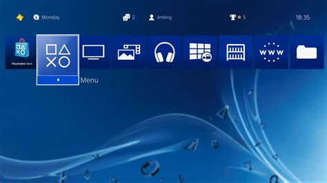 PS4 Menu FULL SCREEN For XWidget With Sounds By Jimking On DeviantArt