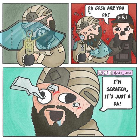 Tis But A Scratch Rainbow Six Siege Memes Rainbow 6 Seige Rainbow