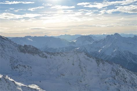 Premium Photo Panoramic View Of Winter Mountains