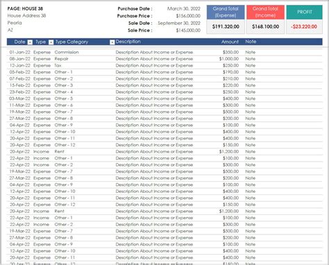 House Hunter Tracker Excel Template House Buying Sales | Etsy