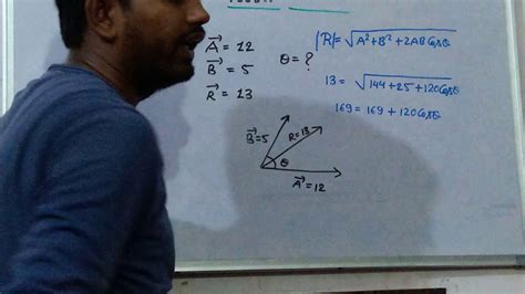 Class 11th Chapter 1 Vector 04 Angle Between Resultant And Given Vector Youtube