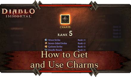 How To Get And Use Charms Diablo Immortalgame