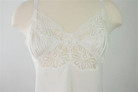 Vintage 1960s Camisole Lace Bust Camisole Sheer L… Gem