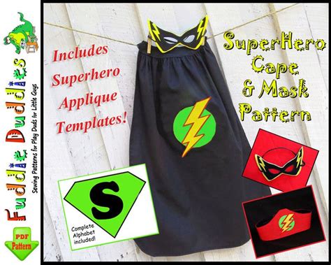 Printable Superhero Cape Pattern